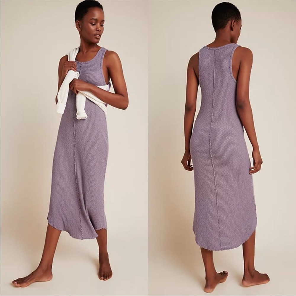 Anthropologie / T.La Lia Ribbed Midi Dress in Lavender